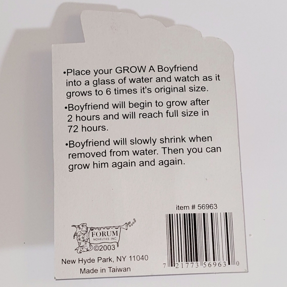 Grow a Boyfriend, Gift Bachelorette / Bachelor /   Friend / Gag Gift, New - Picture 4 of 6